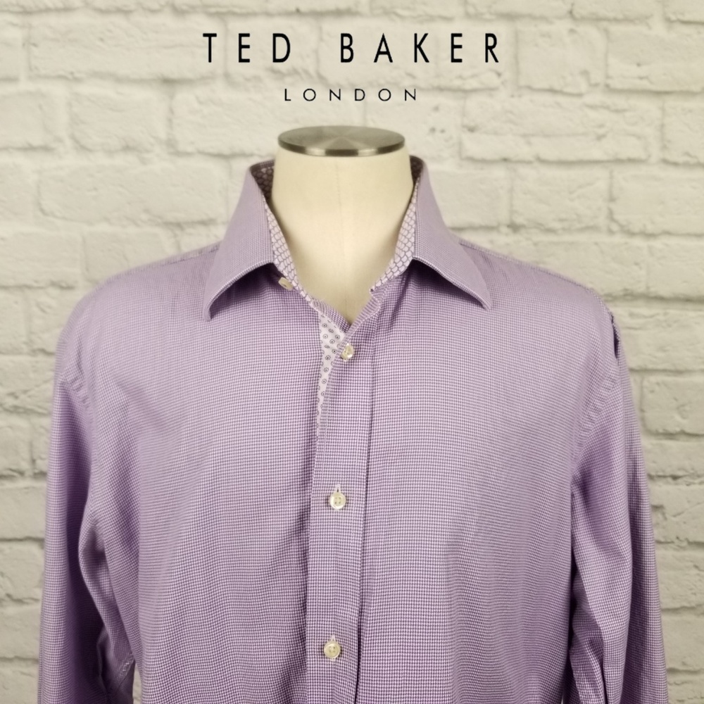Ted Baker Endurance Flip Cuff Dress Shirt Sz 16.5